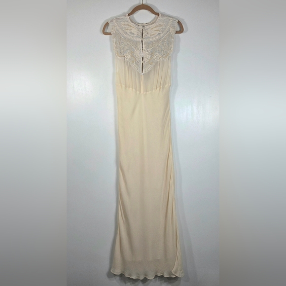 NWT ZARA LINGERIE LIMITED EDITION EMBROIDERED BEADED MAXI DRESS. - Picture 4 of 9